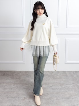 「CLEAR BASIC（クリアベーシック）のアイテム」を使った、clear(クリア)さん（レディース・162cm）の冬コーディネート