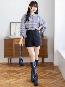 「CLEAR BASIC（クリアベーシック）のアイテム」を使った、clear(クリア)さん（レディース・162cm）の春コーディネート