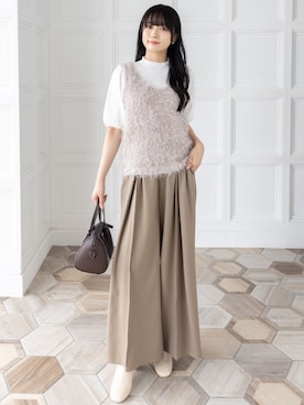 「CLEAR BASIC（クリアベーシック）のアイテム（トップス）」を使った、clear(クリア)さん（レディース・162cm）の秋コーディネート