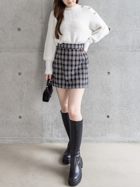 「clear（クリア）のアイテム（スカート）」を使った、clear(クリア)さん（レディース・163cm）の秋コーディネート
