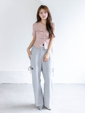 「clear（クリア）のアイテム（パンツ）」を使った、clear(クリア)さん（レディース・162cm）の春コーディネート