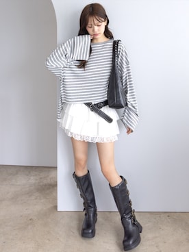 「clear（クリア）のアイテム（スカート）」を使った、clear(クリア)さん（レディース・161cm）の秋コーディネート