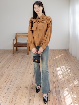 「clear（クリア）のアイテム（パンツ）」を使った、clear(クリア)さん（レディース・165cm）の冬コーディネート