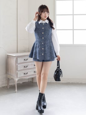 「clear（クリア）のアイテム（トップス）」を使った、clear(クリア)さん（レディース・162cm）の春コーディネート