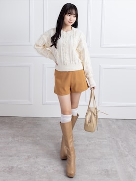 「CLEAR BASIC（クリアベーシック）のアイテム」を使った、clear(クリア)さん（レディース・162cm）の冬コーディネート