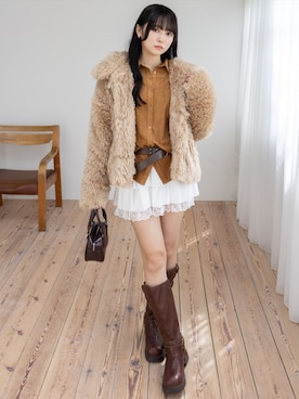 clear(クリア)さん（レディース・162cm）の冬コーディネート