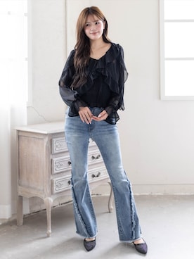 「clear（クリア）のアイテム」を使った、clear(クリア)さん（レディース・161cm）の春コーディネート