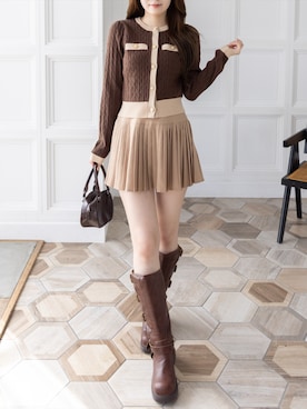 「clear（クリア）のアイテム（スカート）」を使った、clear(クリア)さん（レディース・163cm）の秋コーディネート