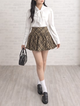 「clear（クリア）のアイテム（スカート）」を使った、clear(クリア)さん（レディース・162cm）の秋コーディネート