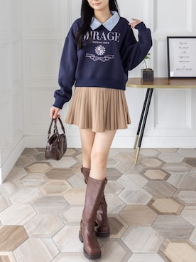 「clear（クリア）のアイテム（スカート）」を使った、clear(クリア)さん（レディース・162cm）の秋コーディネート