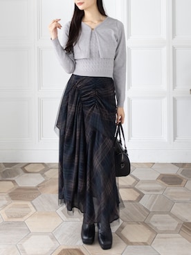 「clear（クリア）のアイテム（スカート）」を使った、clear(クリア)さん（レディース・165cm）の秋コーディネート