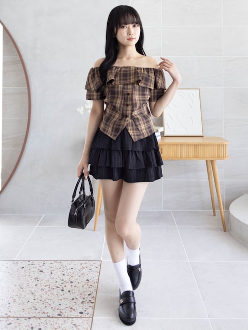 manielleフリルジャガードショートパンツ セール】フリンジジャガードショートパンツ（その他パンツ