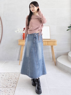 「CLEAR BASIC（クリアベーシック）のアイテム（スカート）」を使った、clear(クリア)さん（レディース・165cm）の秋コーディネート