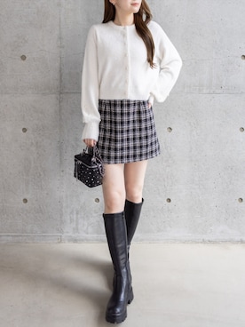 「clear（クリア）のアイテム（スカート）」を使った、clear(クリア)さん（レディース・163cm）の秋コーディネート