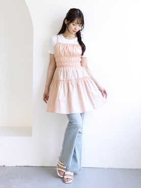 「clear（クリア）のアイテム（パンツ）」を使った、clear(クリア)さん（レディース・162cm）の夏コーディネート