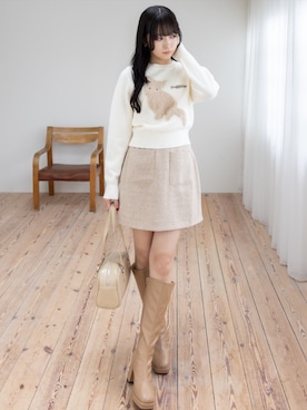 「CLEAR BASIC（クリアベーシック）のアイテム」を使った、clear(クリア)さん（レディース・162cm）の秋コーディネート