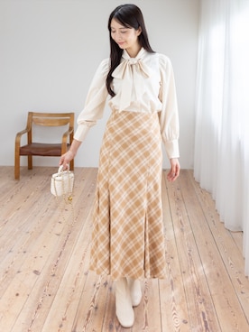 「CLEAR BASIC（クリアベーシック）のアイテム」を使った、clear(クリア)さん（レディース・165cm）の秋コーディネート