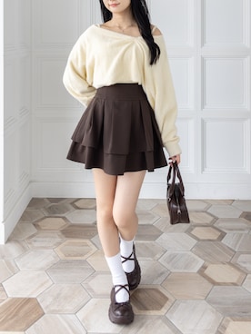 「clear（クリア）のアイテム（スカート）」を使った、clear(クリア)さん（レディース・162cm）の秋コーディネート