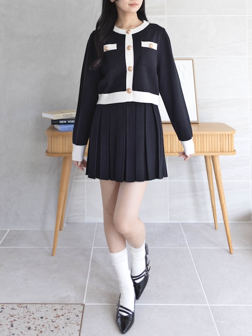 フォクシー・プリーツニットスカート・き今週末まで出品 SALE【極美品】FOXEY NEW YORK フォクシー ニューヨーク