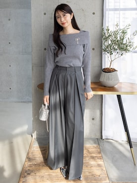 「CLEAR BASIC（クリアベーシック）のアイテム（パンツ）」を使った、clear(クリア)さん（レディース・165cm）の秋コーディネート