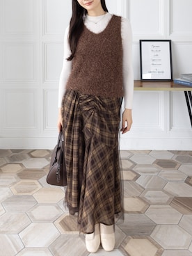 「clear（クリア）のアイテム（スカート）」を使った、clear(クリア)さん（レディース・165cm）の秋コーディネート