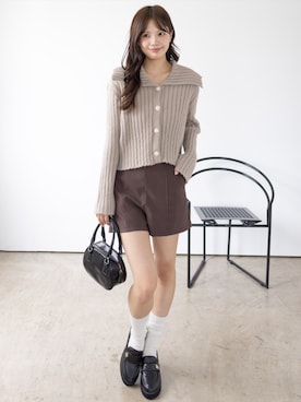 「CLEAR BASIC（クリアベーシック）のアイテム（トップス）」を使った、clear(クリア)さん（レディース・161cm）の秋コーディネート