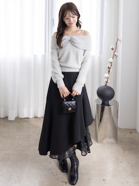 「CLEAR BASIC（クリアベーシック）のアイテム」を使った、clear(クリア)さん（レディース・161cm）の秋コーディネート