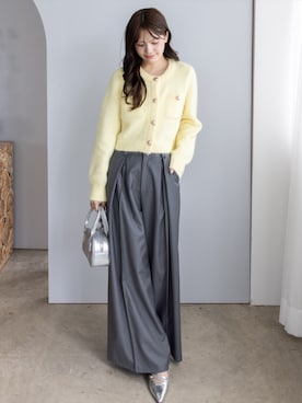 「CLEAR BASIC（クリアベーシック）のアイテム（パンツ）」を使った、clear(クリア)さん（レディース・161cm）の秋コーディネート