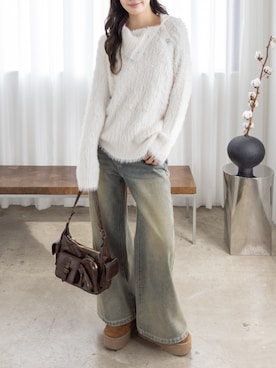 「アイテム（チュニック）」を使った、clear(クリア)さん（レディース・161cm）の秋コーディネート