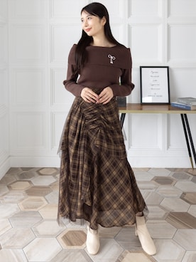 「clear（クリア）のアイテム（スカート）」を使った、clear(クリア)さん（レディース・165cm）の秋コーディネート