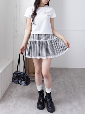 「アイテム（ブーツ）」を使った、clear(クリア)さん（レディース・165cm）の夏コーディネート