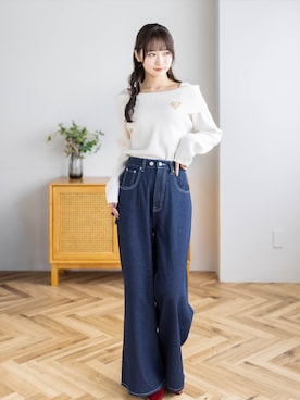 「clear（クリア）のアイテム（トップス）」を使った、clear(クリア)さん（レディース・162cm）の秋コーディネート