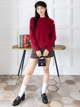 「CLEAR BASIC（クリアベーシック）のアイテム（トップス）」を使った、clear(クリア)さん（レディース・165cm）の秋コーディネート