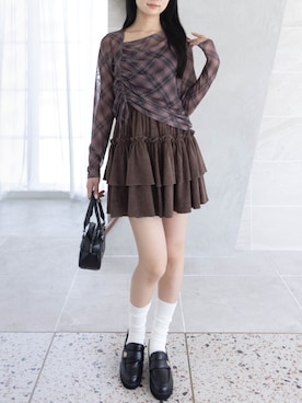 「アイテム（その他シューズ）」を使った、clear(クリア)さん（レディース・162cm）の秋コーディネート
