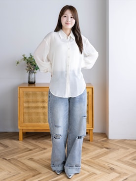 「CLEAR BASIC（クリアベーシック）のアイテム」を使った、clear(クリア)さん（レディース・163cm）の夏コーディネート
