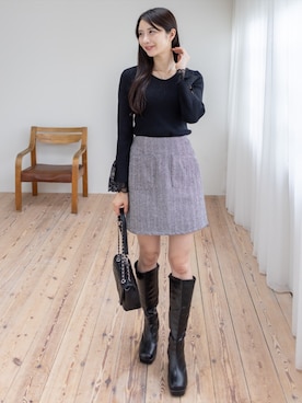 「CLEAR BASIC（クリアベーシック）のアイテム」を使った、clear(クリア)さん（レディース・165cm）の秋コーディネート