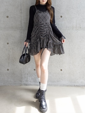 「clear（クリア）のアイテム（ブーツ）」を使った、clear(クリア)さん（レディース・163cm）の秋コーディネート