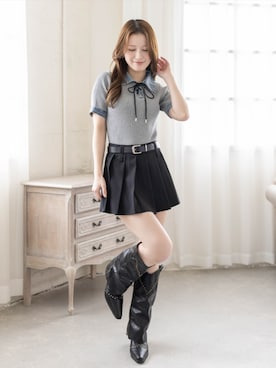 「clear（クリア）のアイテム（トップス）」を使った、clear(クリア)さん（レディース・163cm）の春コーディネート