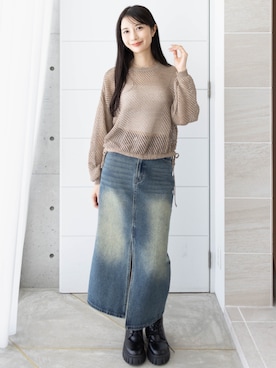 「CLEAR BASIC（クリアベーシック）のアイテム（ニット/セーター）」を使った、clear(クリア)さん（レディース・165cm）の秋コーディネート