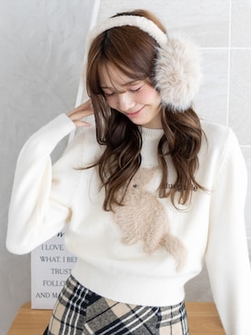 「アイテム（イヤーマフ）」を使った、clear(クリア)さん（レディース・162cm）の冬コーディネート