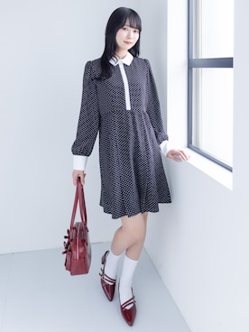 「レトロ」｜「アイテム（ワンピース/ドレス）」を使った、clear(クリア)さん（レディース・162cm）の春コーディネート