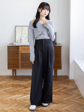 「CLEAR BASIC（クリアベーシック）のアイテム」を使った、clear(クリア)さん（レディース・162cm）の春コーディネート