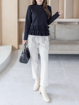 「CLEAR BASIC（クリアベーシック）のアイテム」を使った、clear(クリア)さん（レディース・163cm）の冬コーディネート