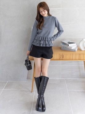 「CLEAR BASIC（クリアベーシック）のアイテム」を使った、clear(クリア)さん（レディース・162cm）の冬コーディネート