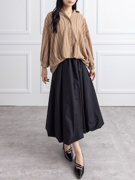 「CLEAR BASIC（クリアベーシック）のアイテム（トップス）」を使った、clear(クリア)さん（レディース・162cm）の秋コーディネート