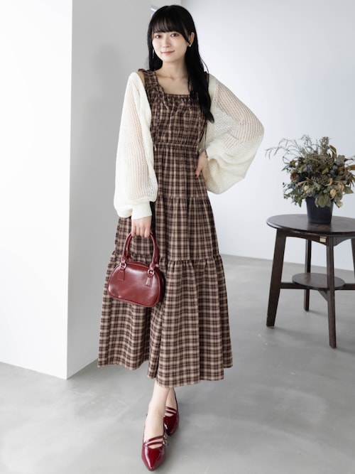 ストライプニットガウン ストライプ ニットセーター - ベージュブラウン | ZARA Japan / 日本