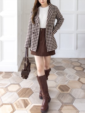 「アイテム（その他シューズ）」を使った、clear(クリア)さん（レディース・163cm）の秋コーディネート