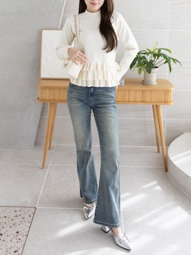 「CLEAR BASIC（クリアベーシック）のアイテム」を使った、clear(クリア)さん（レディース・163cm）の冬コーディネート