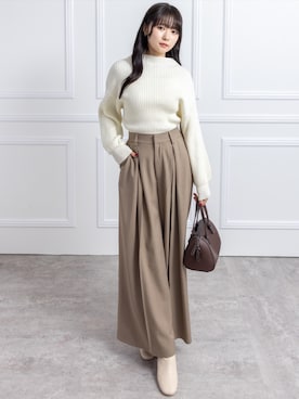 「CLEAR BASIC（クリアベーシック）のアイテム」を使った、clear(クリア)さん（レディース・162cm）の秋コーディネート