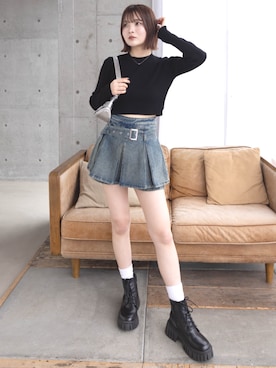 「アイテム（ブーツ）」を使った、clear(クリア)さん（レディース・160cm）の春コーディネート